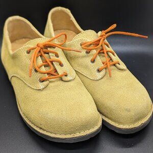 Gudrun Sjoden Size 39 - Yellow/Greenish Suede Lace Up